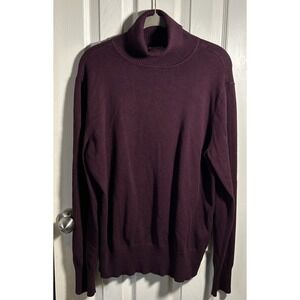 Time & True Burgundy Red Turtle‎ Neck Sweater  Women's Size 2XL